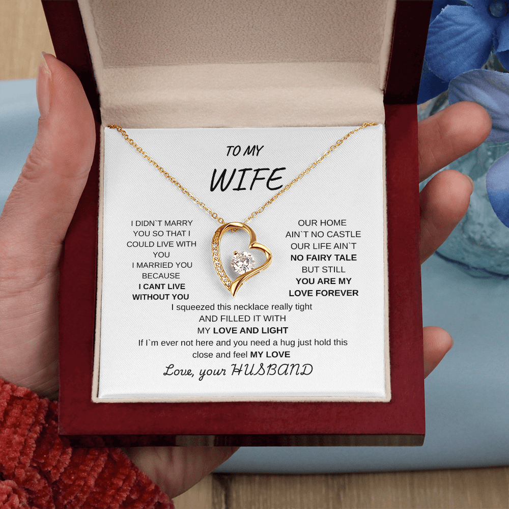 TO MY WIFE FROM HUSBAND | FOREVER LOVE NECKLACE