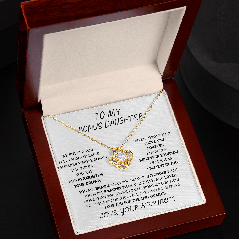 TO MY BONUS DAUGHTER FROM STEP MOM | FOREVER LOVE NECKLACE