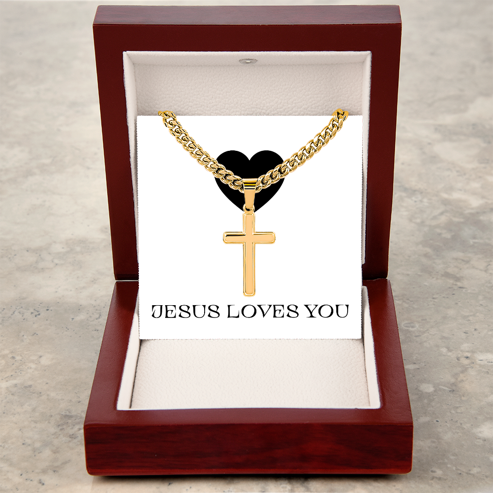 CROSS NECKLACE | JESUS LOVES YOU