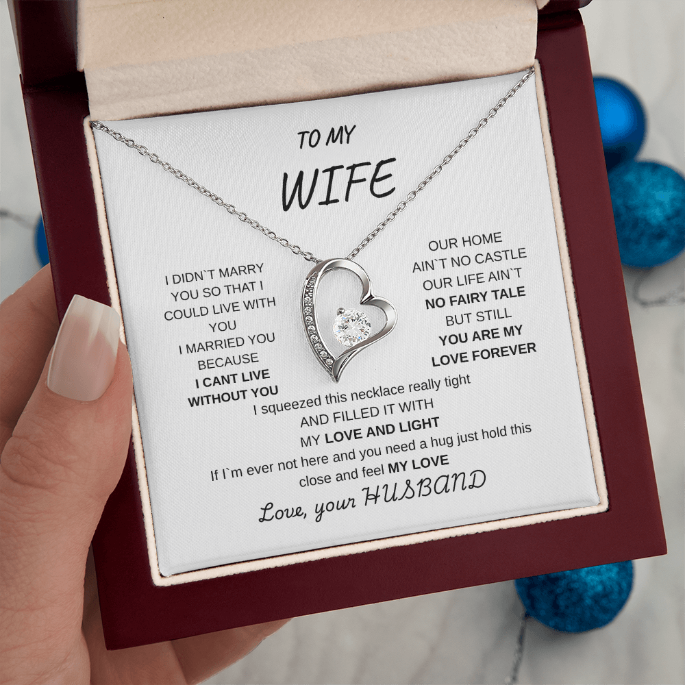 TO MY WIFE FROM HUSBAND | FOREVER LOVE NECKLACE