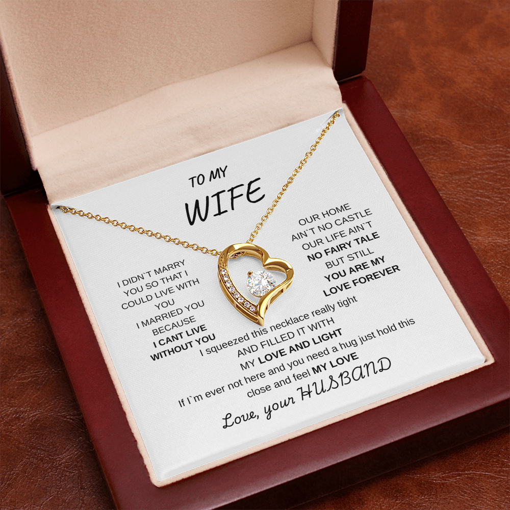 TO MY WIFE FROM HUSBAND | FOREVER LOVE NECKLACE
