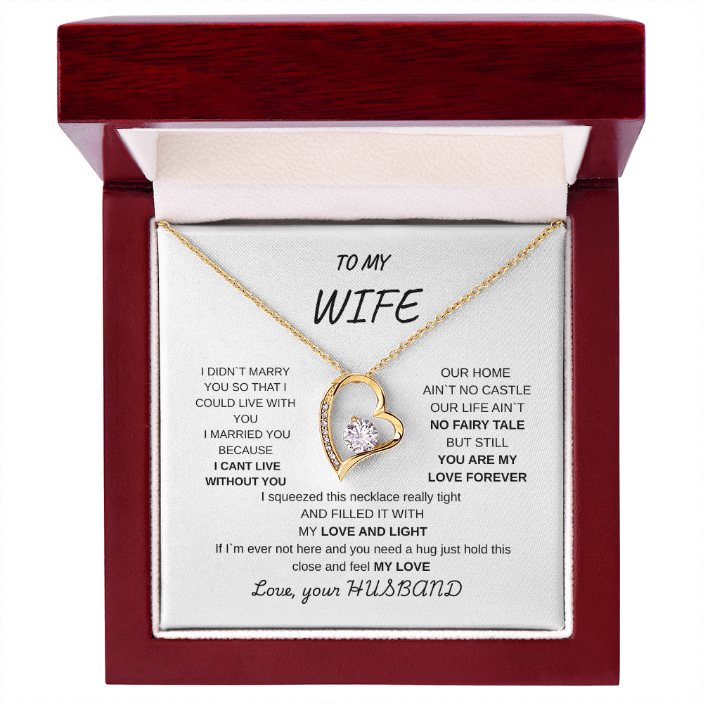 TO MY WIFE FROM HUSBAND | FOREVER LOVE NECKLACE