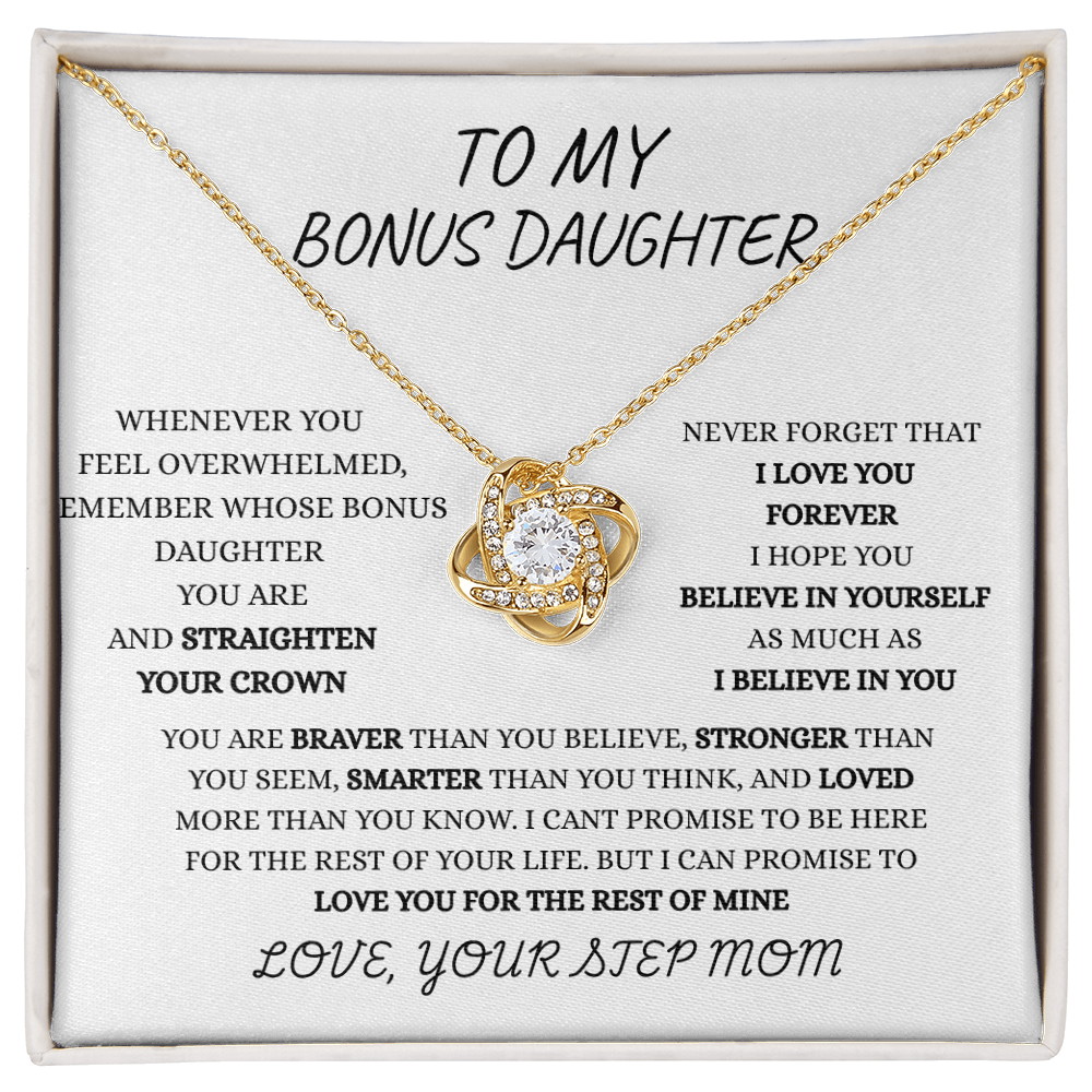 TO MY BONUS DAUGHTER FROM STEP MOM | FOREVER LOVE NECKLACE