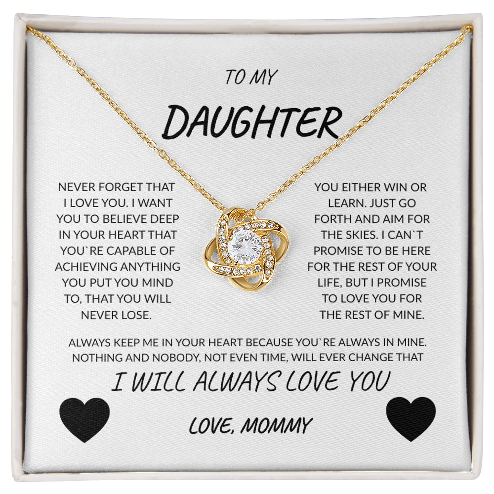 TO MY DAUGHTER FROM MOM | FOREVER LOVE NECKLACE