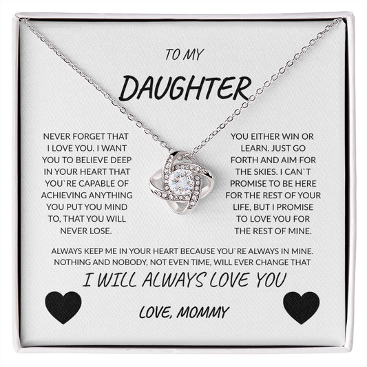TO MY DAUGHTER FROM MOM | FOREVER LOVE NECKLACE