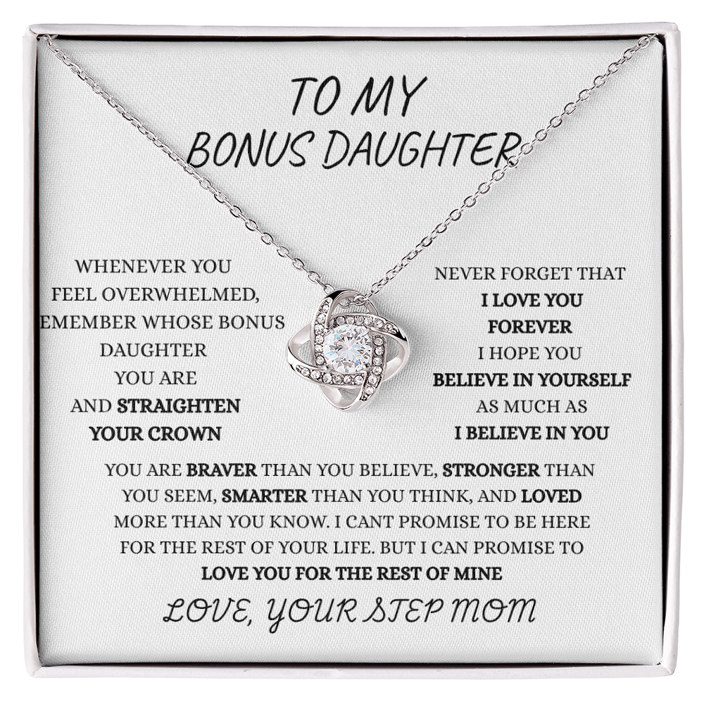 TO MY BONUS DAUGHTER FROM STEP MOM | FOREVER LOVE NECKLACE