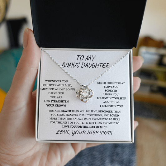 TO MY BONUS DAUGHTER FROM STEP MOM | FOREVER LOVE NECKLACE