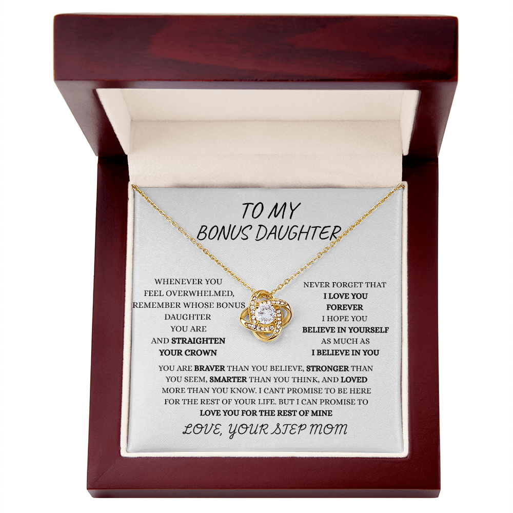 TO MY BONUS DAUGHTER FROM STEP MOM | FOREVER LOVE NECKLACE