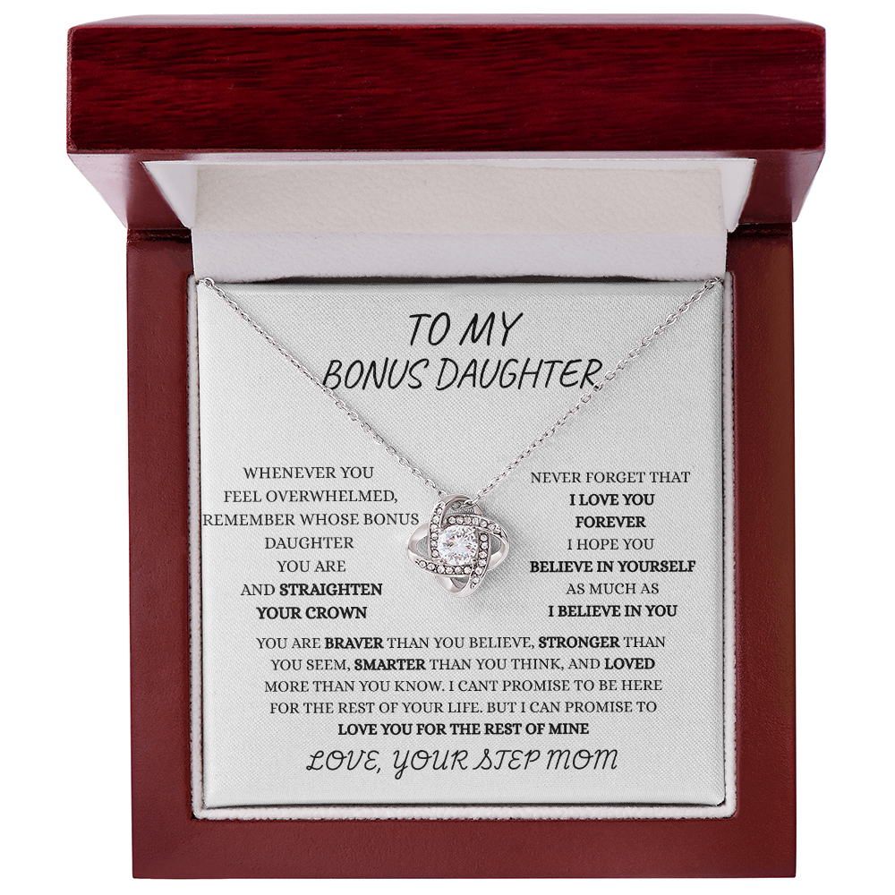 TO MY BONUS DAUGHTER FROM STEP MOM | FOREVER LOVE NECKLACE