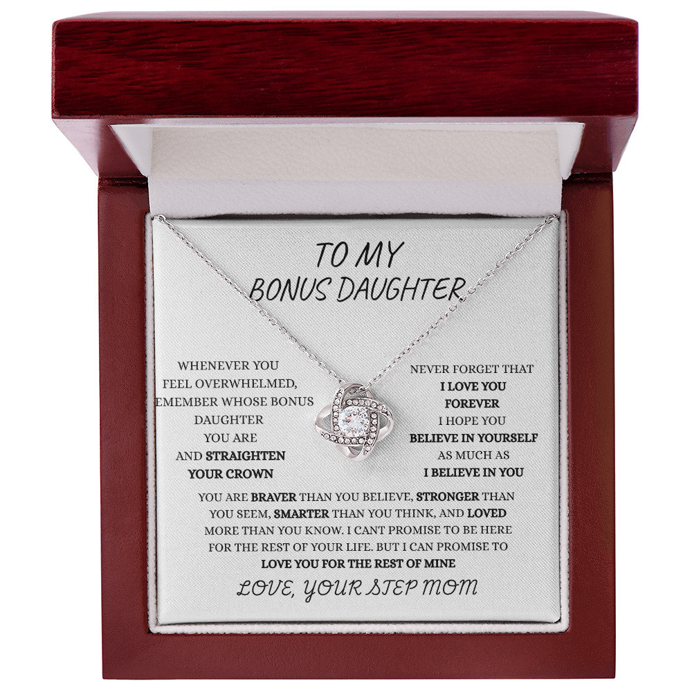 TO MY BONUS DAUGHTER FROM STEP MOM | FOREVER LOVE NECKLACE
