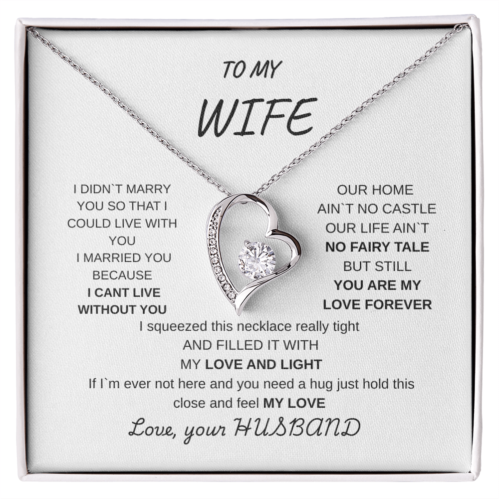 TO MY WIFE FROM HUSBAND | FOREVER LOVE NECKLACE
