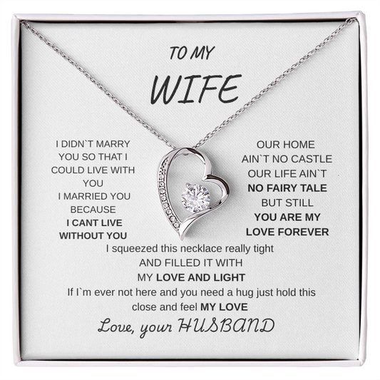 TO MY WIFE FROM HUSBAND | FOREVER LOVE NECKLACE