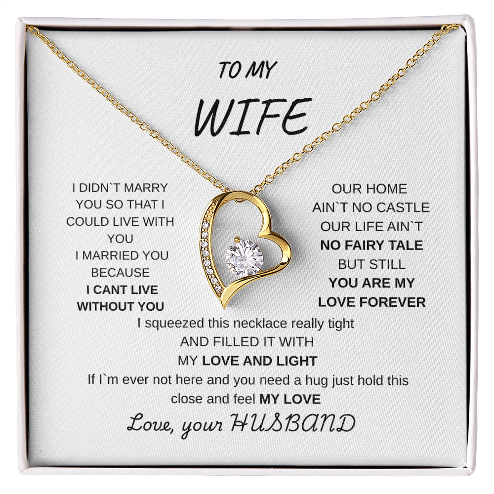 TO MY WIFE FROM HUSBAND | FOREVER LOVE NECKLACE