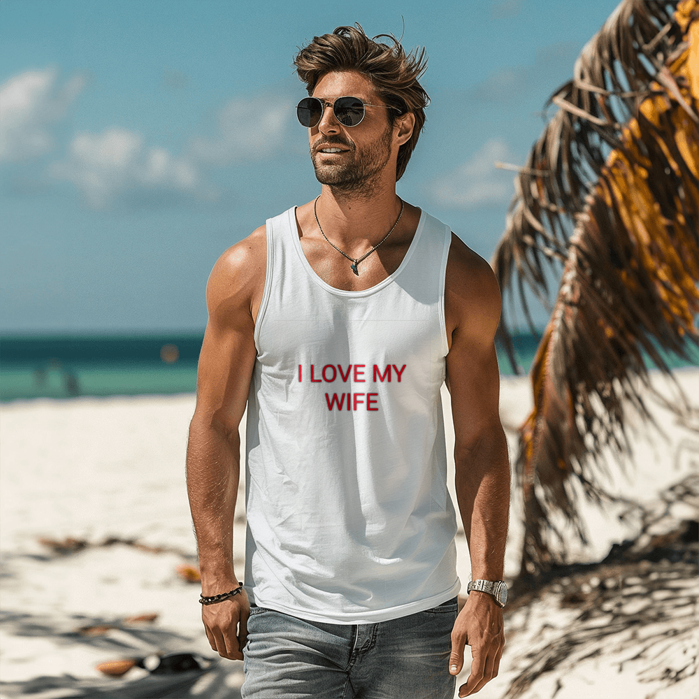 I LOVE MY WIFE TANK TOP