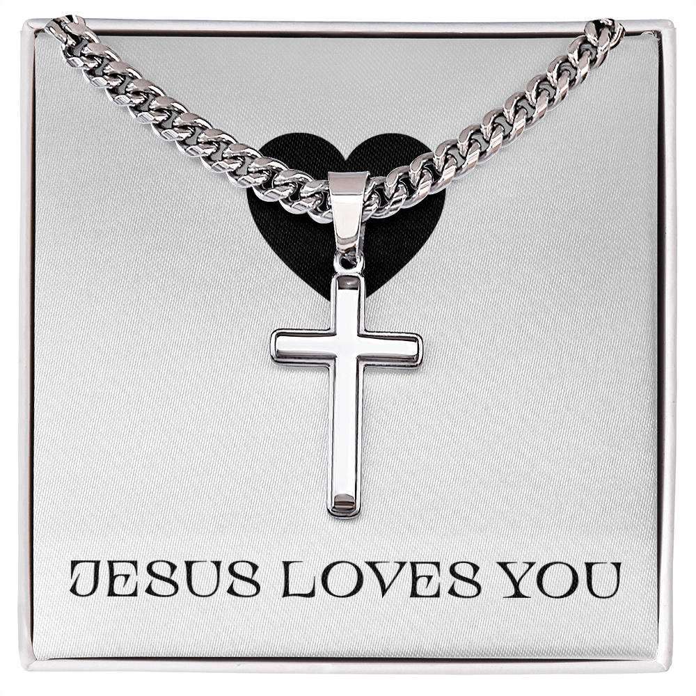 CROSS NECKLACE | JESUS LOVES YOU