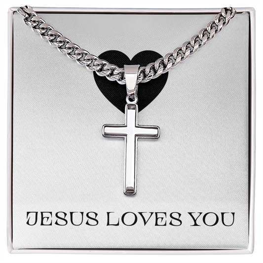 CROSS NECKLACE | JESUS LOVES YOU