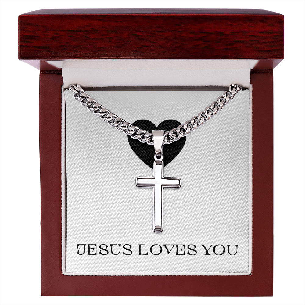 CROSS NECKLACE | JESUS LOVES YOU