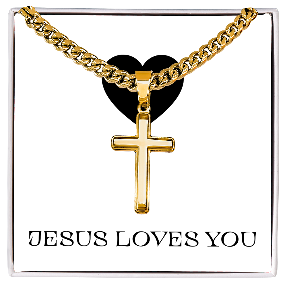 CROSS NECKLACE | JESUS LOVES YOU