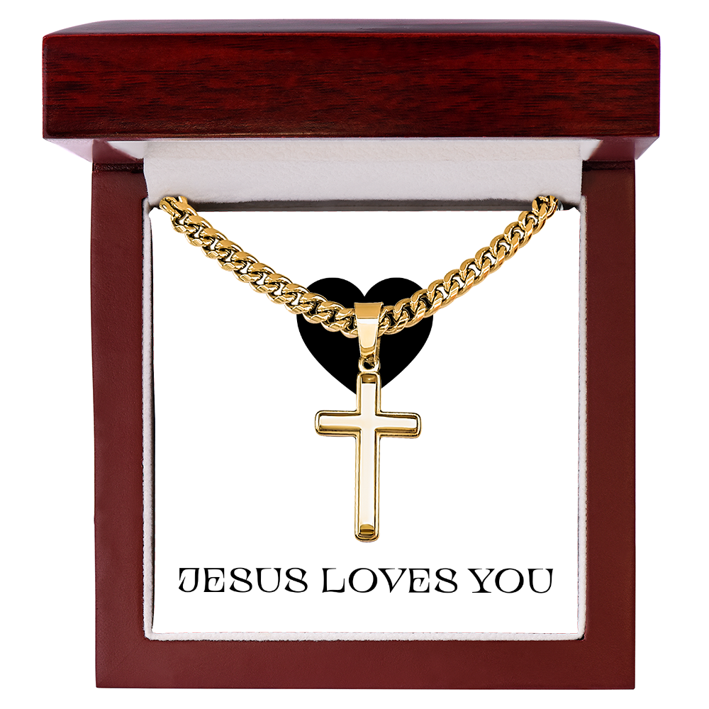 CROSS NECKLACE | JESUS LOVES YOU